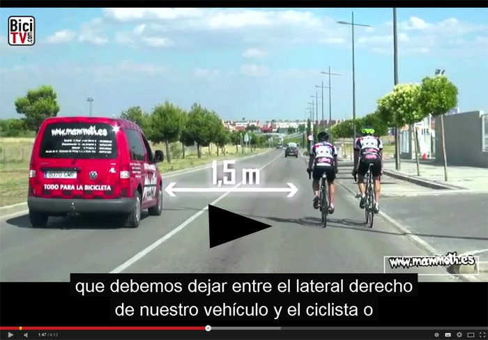 Ciculacion ciclistas en la via publica