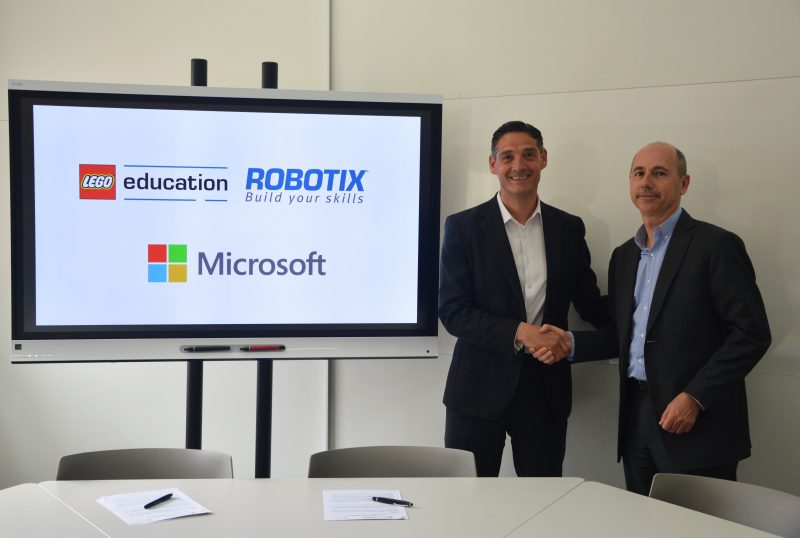 microsoft y lego educacion robotix se unen para fomentar la programación, la robótica y habilidades stem en los colegios en españa