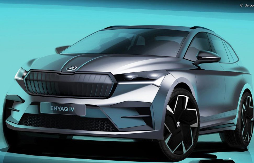 el Škoda enyaq iv nuevo diseño de iluminación