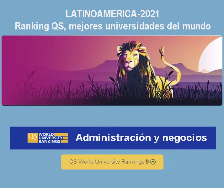 ranking qs, mejores universidades latinoamericanas en administración y negocios