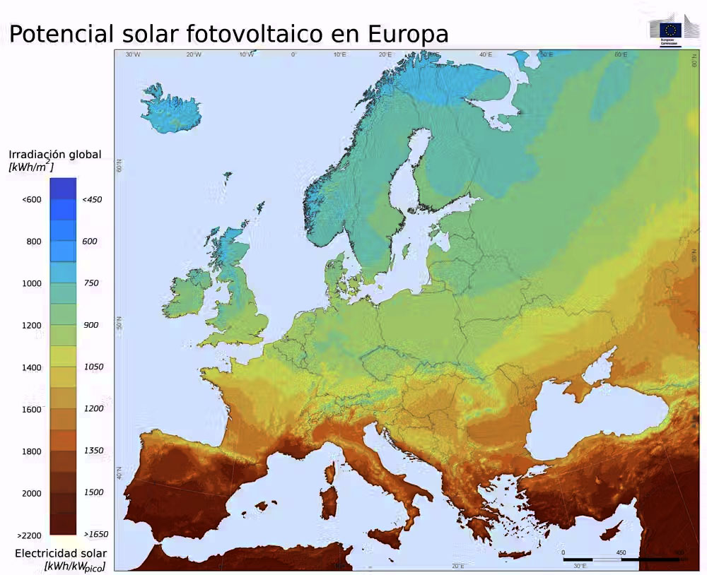 Energía solar: cómo los países del norte de Europa producen más con menos